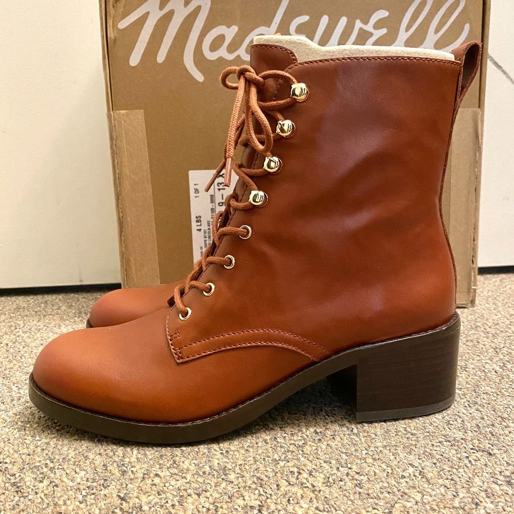 Madewell The Patti Lace-Up Boot NWT (Sz8 could fit 7.5 or 8.5)